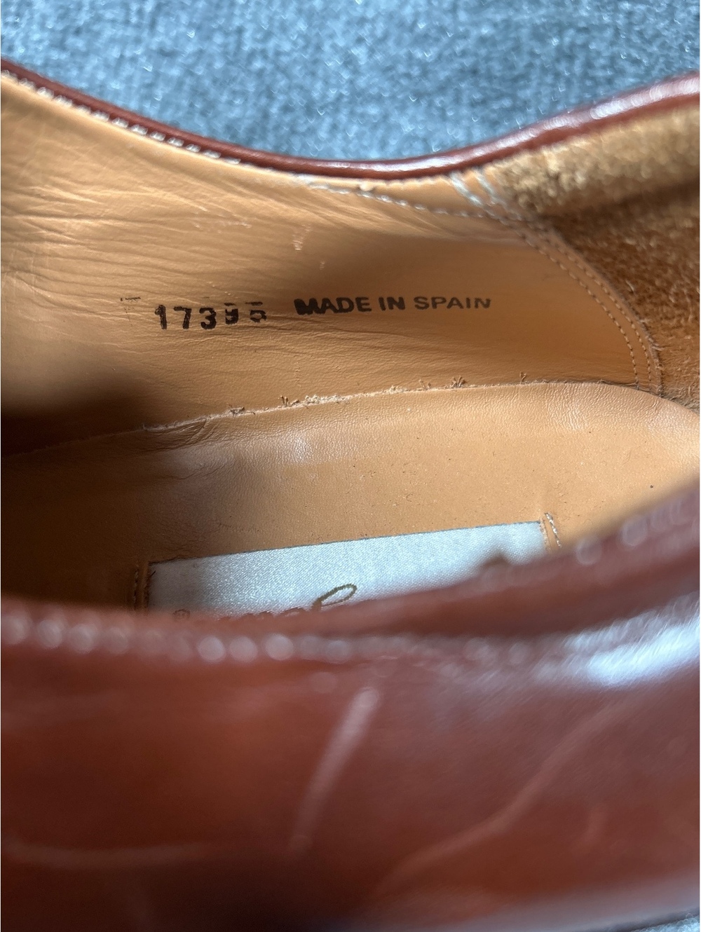 Mezlan Brown Leather Dress Shoes Size 13 Made in Spain - Picture 4 of 8